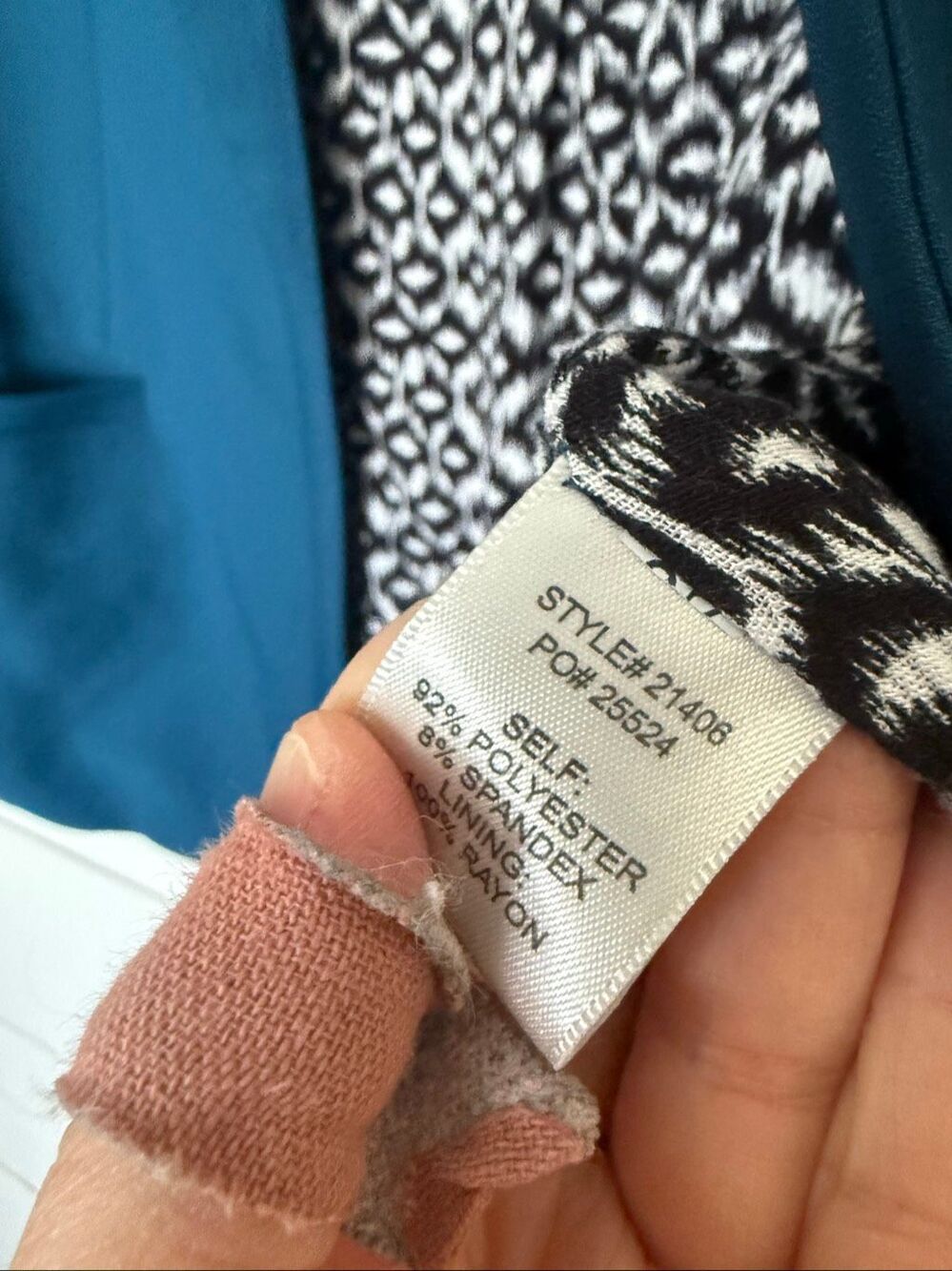 Skies are Blue Women’s XL Blue Blazer Scrunched Sleeve Career Office Core - Picture 3 of 5